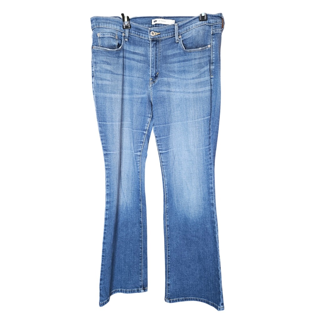 Levis 515 Bootcut Jeans Womens Size 14 Medium Wash‎ Blue Mid Rise Denim Pants